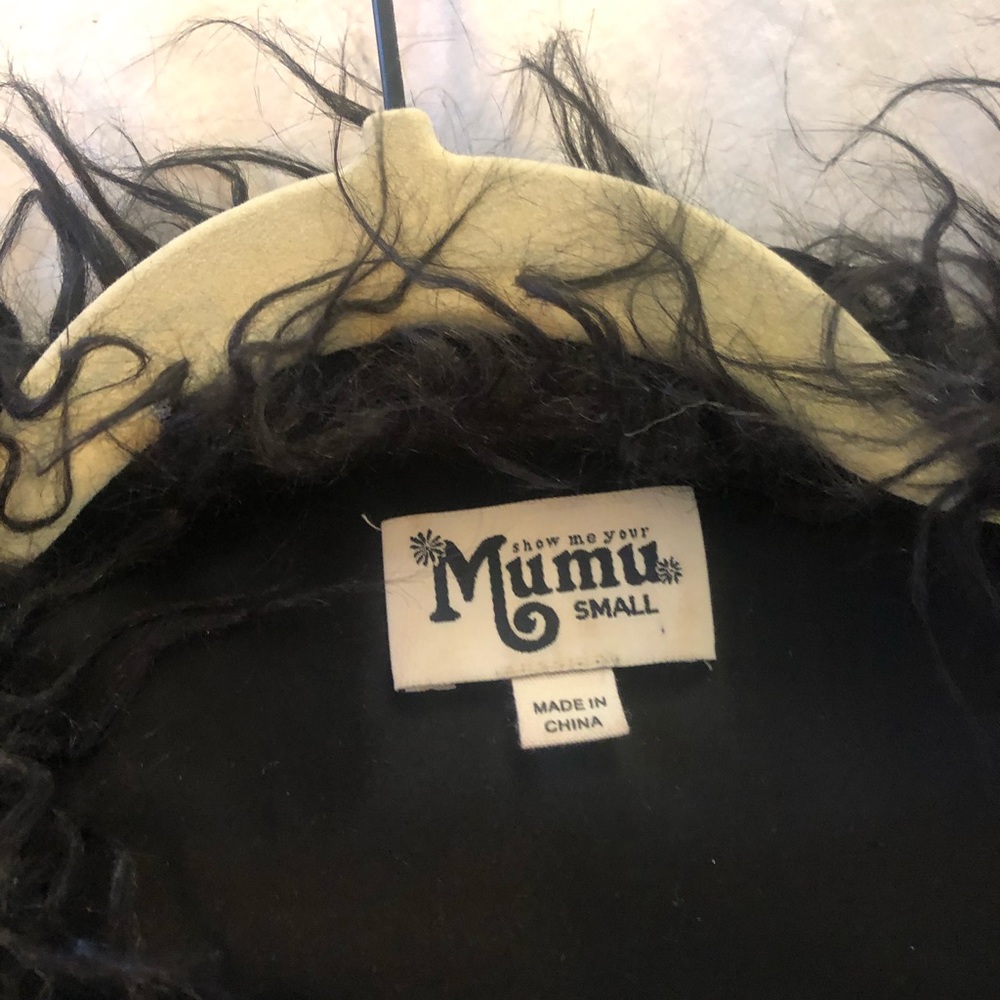 Show Me Your MuMu shaggy vest (s)